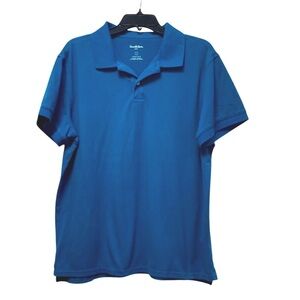 Goodfellow & Co Blue Polo Shirt Short Sleeve Relaxed Fit, XL